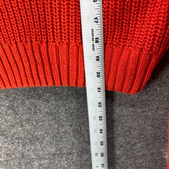 5/$45 Divided Sweater Pullover Women M Medium Red Knit Crew Neck Long Sleeve - Picture 9 of 10